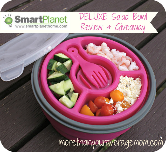 Product Review & Giveaway} SmartPlanet Home Collapsible Deluxe Salad Bowl -  More Than Your Average Mom